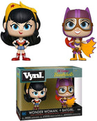 Funko-VYNL 4in 2pk DC Bombshells Wonder Woman & Batgirl - The Card Vault