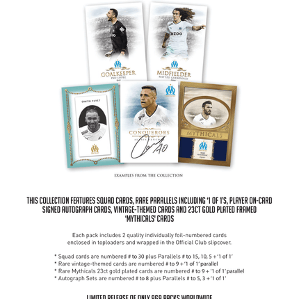 Futera - 2022/23 Olympique de Marseille Football Club Collection - Pack - The Card Vault