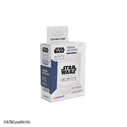 Gamegenic Star Wars: Unlimited Premium Art Sleeves - Unlimited Pattern White