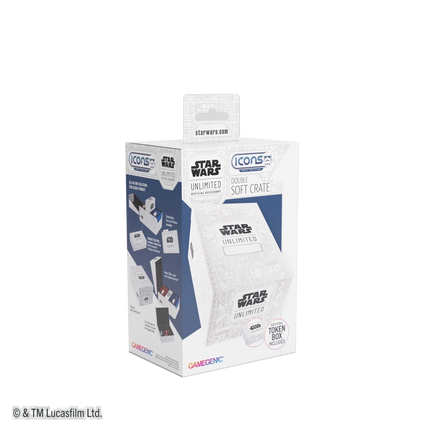 Gamegenic Star Wars: Unlimited Double Soft Crate - Unlimited Pattern White