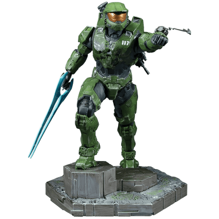 Halo Infinite Master Chief with Grappleshot - 10 Inch PVC Statue - The Card Vault