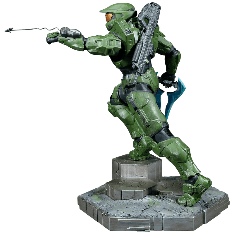 Halo Infinite Master Chief With Grappleshot - 10 Inch PVC Statue – The ...