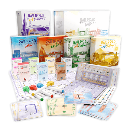 Railroad Ink Challenge Ultimate Collector's Edition complete publisher contents