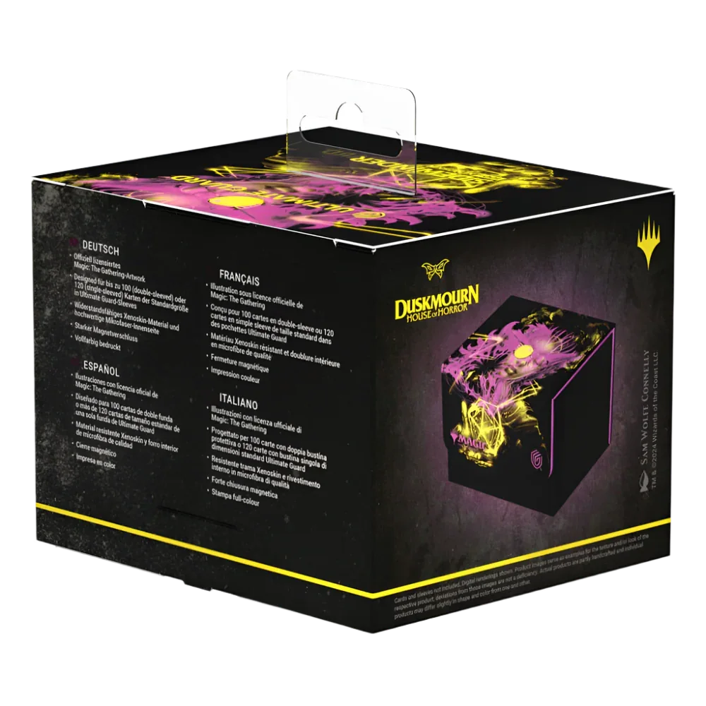 mtg duskmourn card sleeves Sidewinder 100+ Deck Case MTG Duskmourn Zimone, All-Questioning – The Card Vault