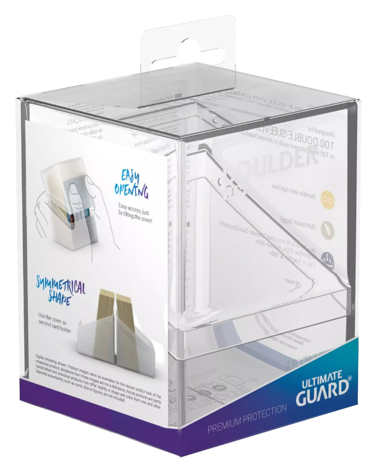 Ultimate Guard - Boulder - 100+ Deck Case - Clear