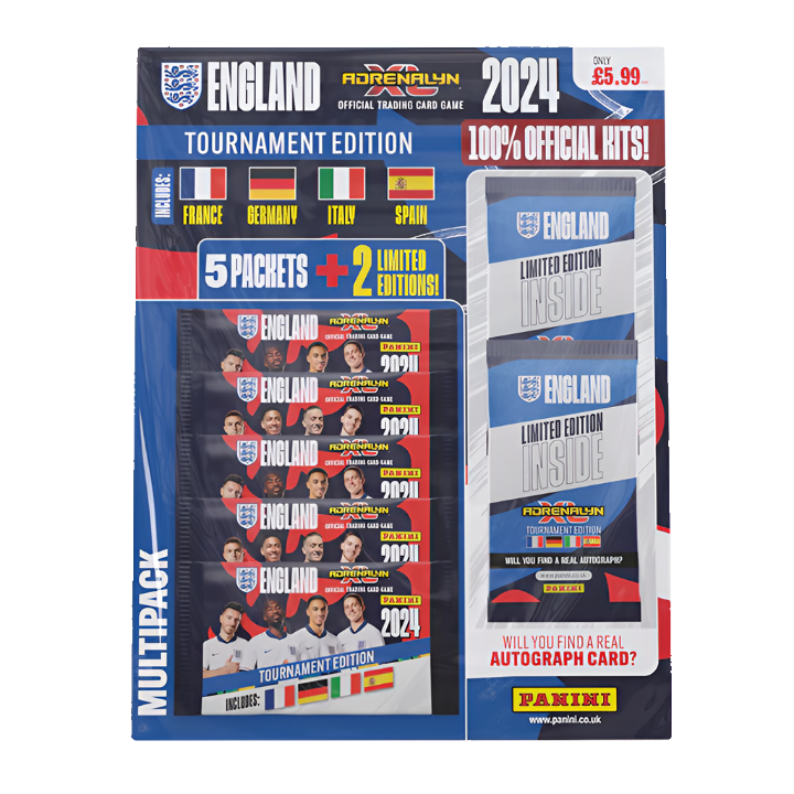 Panini - 2024 England Adrenalyn XL Official Tournament Edition Football (Soccer) - Multipack