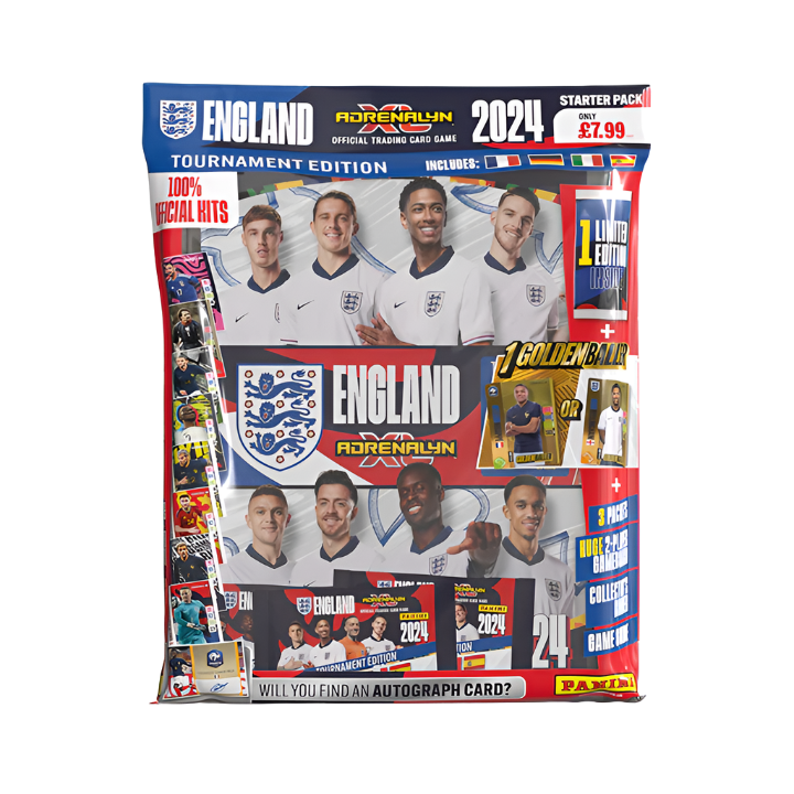 Panini - 2024 England Adrenalyn XL Official Tournament Edition Football (Soccer) - Starter Pack
