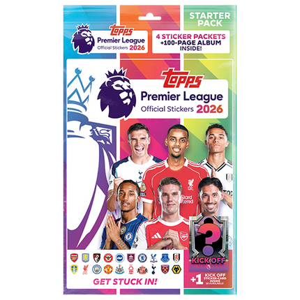 Topps - 2026 Premier League Football (Soccer) Official Sticker Collection - Starter Pack