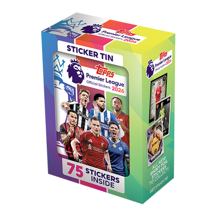 Topps - 2026 Premier League Football (Soccer) Official Sticker Collection - Sticker Tin