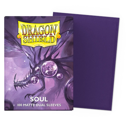 Dragon Shield - Dual Matte Sleeves - Standard Size - 100pk - Metallic Soul Purple Limited Edition
