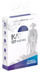 Ultimate Guard - Katana Sleeves - Japanese Size - Ideal-Fit - Blue - 60pk