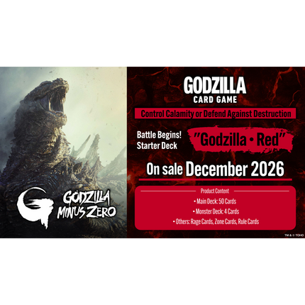 Godzilla Card Game - Battle Begins! Starter Deck - Godzilla・Red