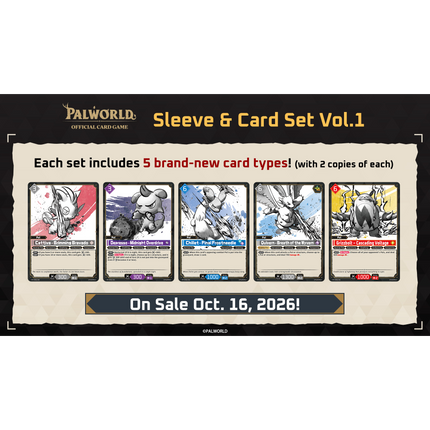 Palworld Official Card Game - Sleeve & Card Set - Vol. 1