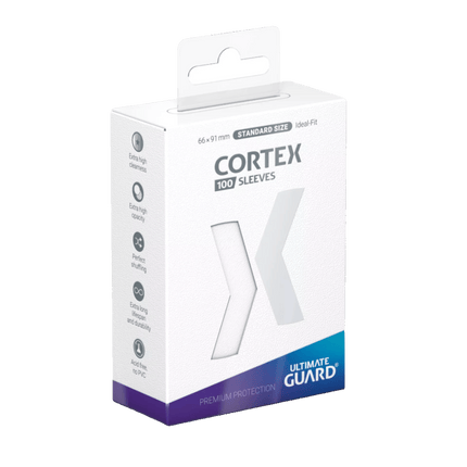 Ultimate Guard - Cortex Sleeves - Standard Size - Ideal-Fit - White - 100pk