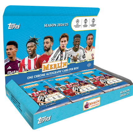 Topps - 2024/25 Chrome Merlin UEFA Club Competitions Football (Soccer) - Hobby Box