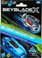 Beyblade X - Deluxe Left-Spin String Launcher Set - Cobalt Dragoon 2-60C