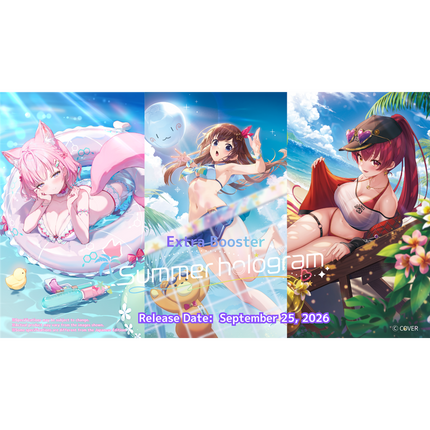 hololive Official Card Game - Extra Booster - Summer hologram - Booster Box (8x Packs)
