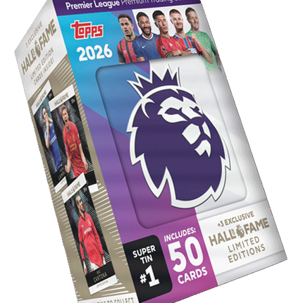 Topps - 2026 Premier League Debut Edition Football (Soccer) - Hall of Fame Super Tin (Assorted)