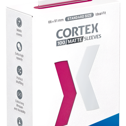 Ultimate Guard - Cortex Sleeves - Standard Size - Ideal-Fit - Matte Pink - 100pk