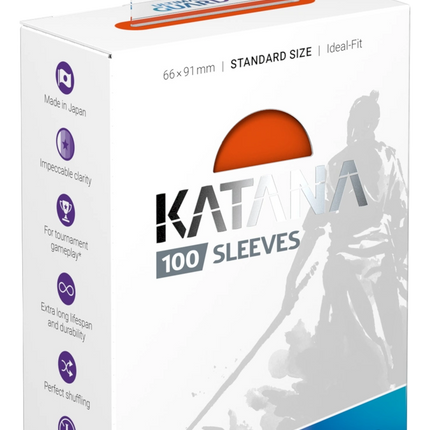Ultimate Guard - Katana Sleeves - Standard Size - Ideal-Fit - Orange - 100pk