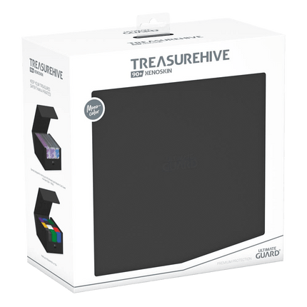 Ultimate Guard - Treasurehive XenoSkin - 90+ Magnetic Card Case - Monocolor Black