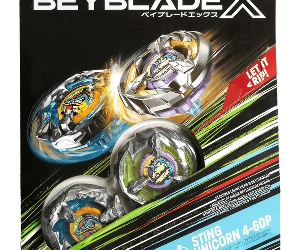 海外版ベイブレード Bitecroc & StingUnicorn Beyblade X Bite Croc 3-60LF and Sting Unicorn 4-60P Top Dual