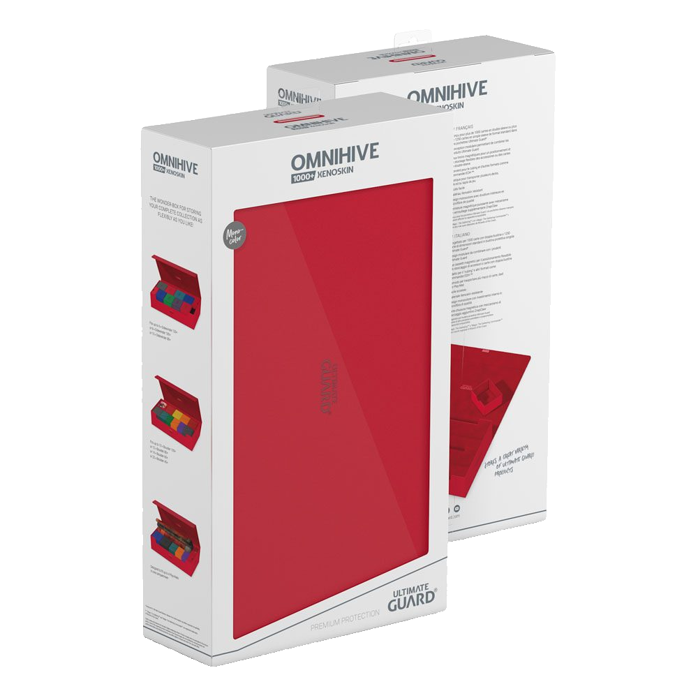Ultimate Guard - Omnihive XenoSkin - 1000+ Card Case - Red