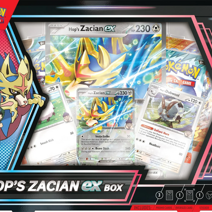 Pokemon TCG - Scarlet & Violet - Hop's Zacian Ex Collection Box