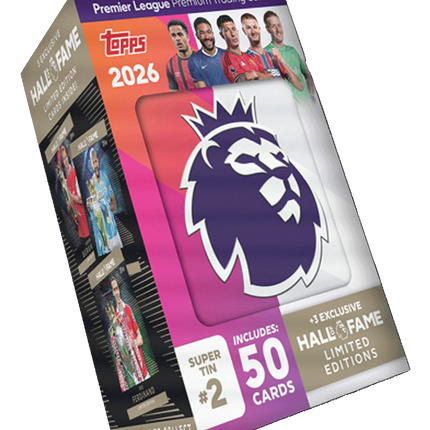 Topps - 2026 Premier League Debut Edition Football (Soccer) - Hall of Fame Super Tin (Assorted)