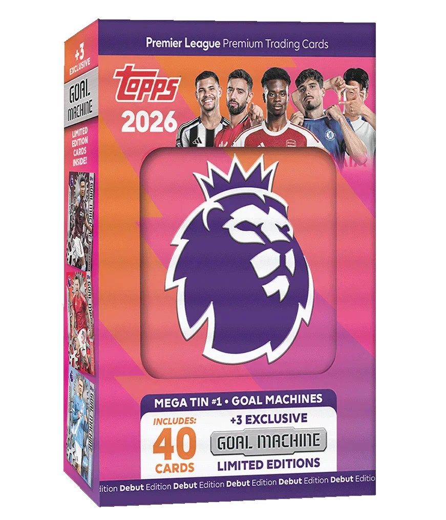 Prem Cards Topps - 2026 Premier League Debut Edition Football (Soccer) - Mega Tin ...