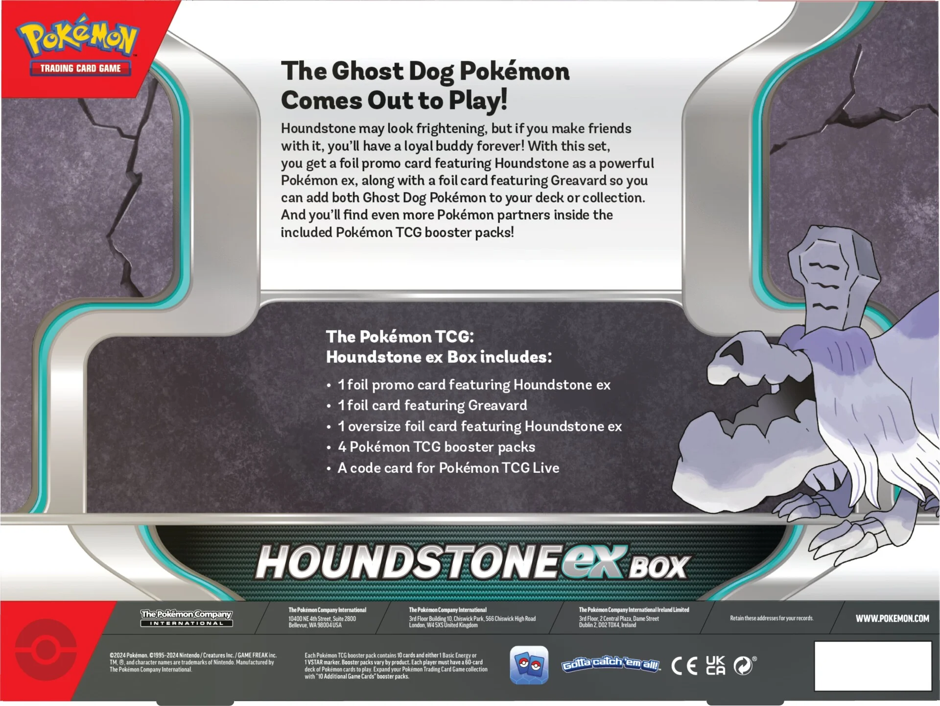 Pokemon TCG - Scarlet & Violet - Houndstone Ex Collection Box