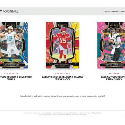 Panini - 2025 Select American Football (NFL) - Blaster Box