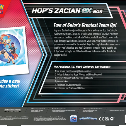 Pokemon TCG - Scarlet & Violet - Hop's Zacian Ex Collection Box