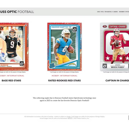 Panini - 2025 Donruss Optic American Football (NFL) - International Hobby Box