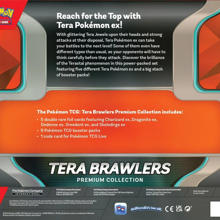 Pokemon TCG - Scarlet & Violet -  Tera Brawlers Premium Collection Box
