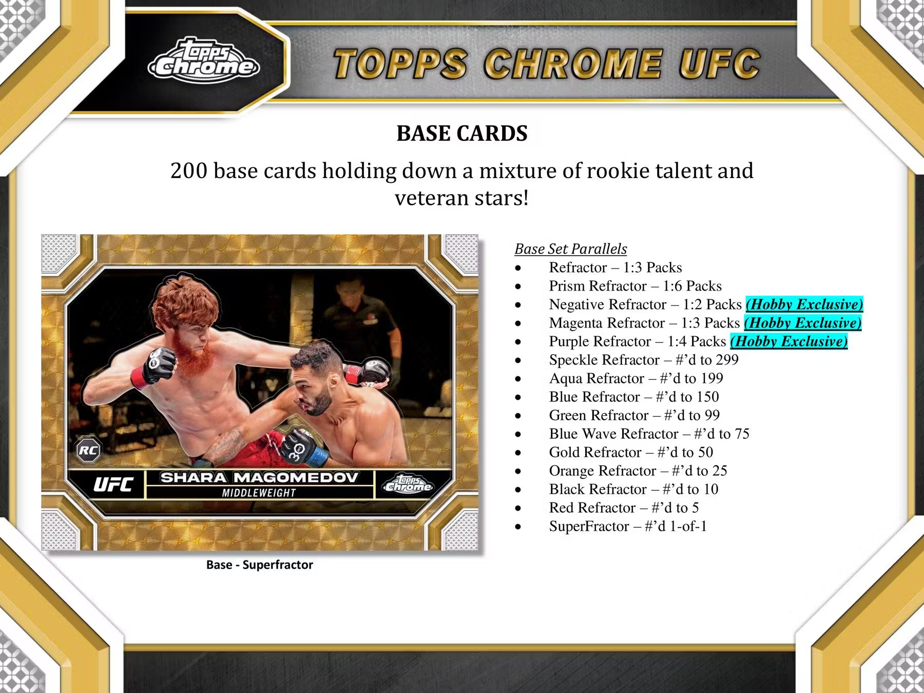 Topps - 2024 Chrome UFC - Hobby Box
