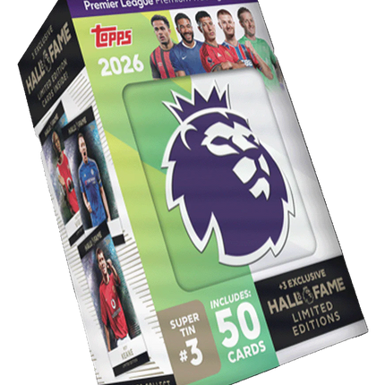 Topps - 2026 Premier League Debut Edition Football (Soccer) - Hall of Fame Super Tin (Assorted)