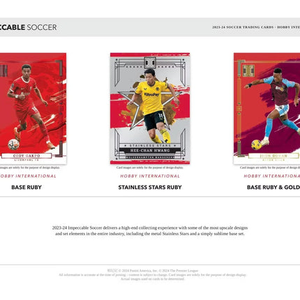 Panini - 2023/24 Impeccable Football (Soccer) - International Hobby Box