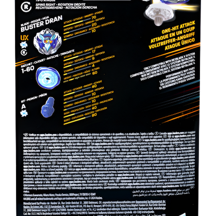 Beyblade X - UX Starter Pack Top and Launcher - Buster Dran 1-60A