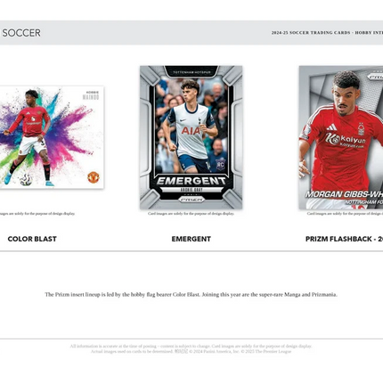 Panini - 2024/25 Prizm Premier League Football (Soccer) - International Hobby Box