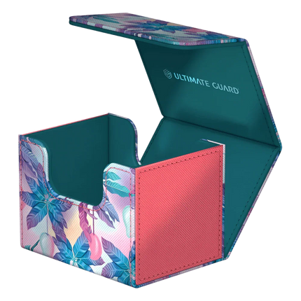 Ultimate Guard - Sidewinder XenoSkin - 100+ Deck Case - Floral Places - Miami Pink