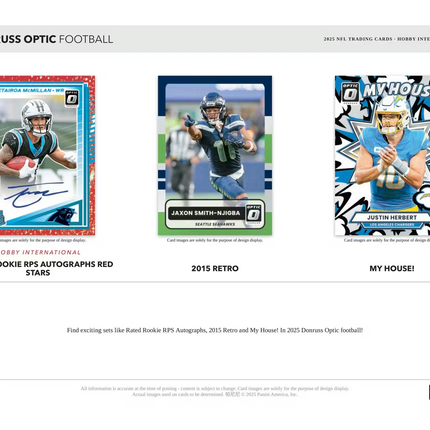 Panini - 2025 Donruss Optic American Football (NFL) - International Hobby Box