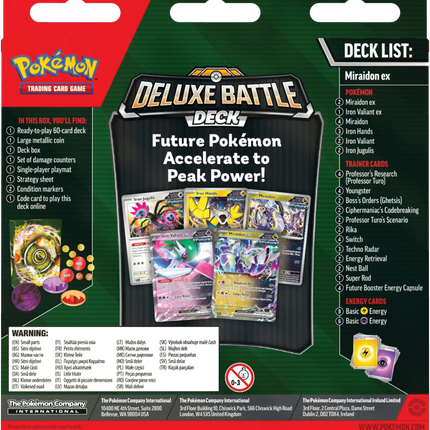 Pokemon TCG - Scarlet & Violet - Miraidon Ex Deluxe Battle Deck