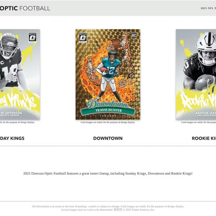 Panini - 2025 Donruss Optic American Football (NFL) - Mega Box