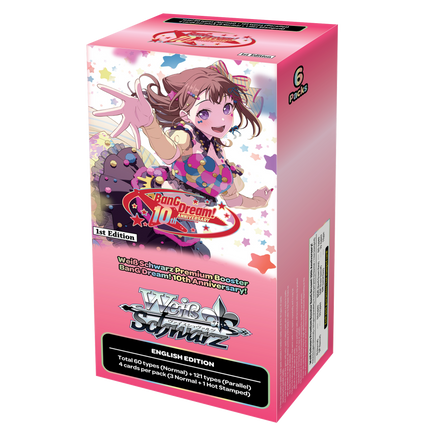 Weiss Schwarz - BanG Dream! 10th Anniversary! - Premium Booster Box (6x Packs)