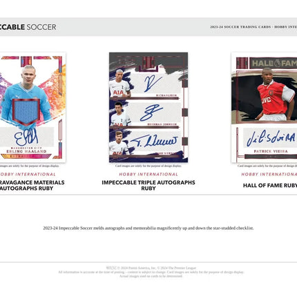 Panini - 2023/24 Impeccable Football (Soccer) - International Hobby Box