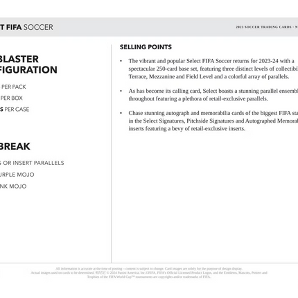 Panini - 2023/24 Select FIFA Football (Soccer) - Blaster Box