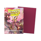 Dragon Shield - Dual Matte Sleeves - Standard Size - 100pk - Pomegranate & Gold Special Edition