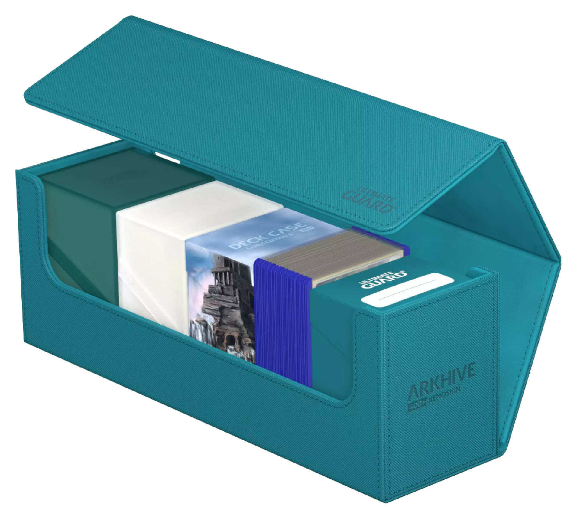Ultimate Guard - Arkhive XenoSkin - 400+ Card Case - Monocolor Petrol
