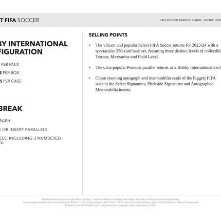 Panini - 2023/24 Select FIFA Football (Soccer) - International Hobby Box